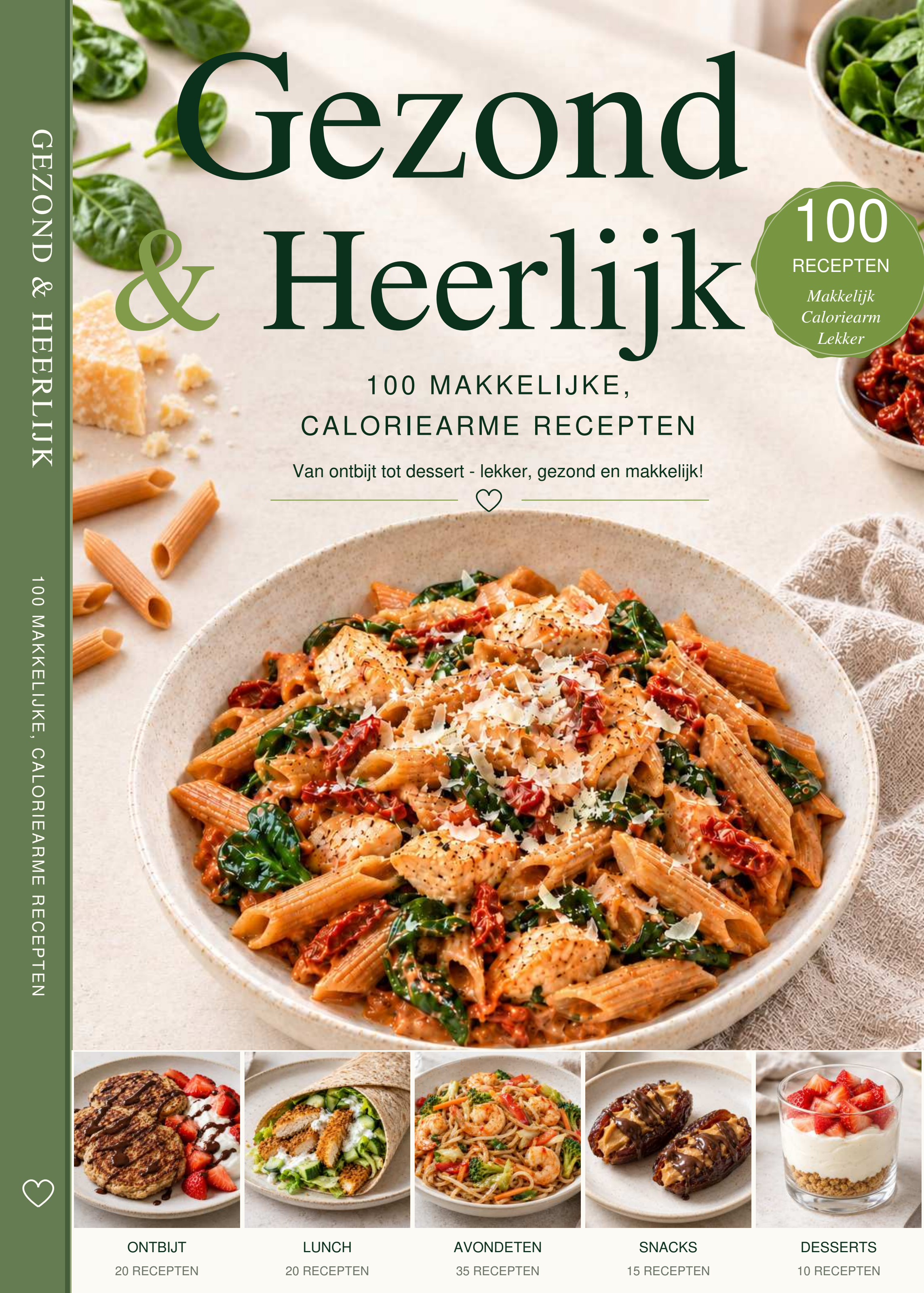 Omslag van het kookboek gezond & heerlijk